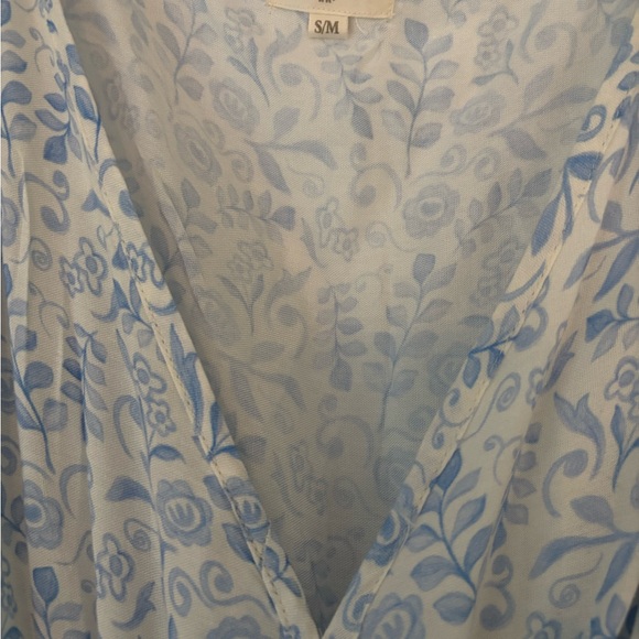 Cost Plus World Market Blue Floral Maxi Dress - Picture 4 of 4